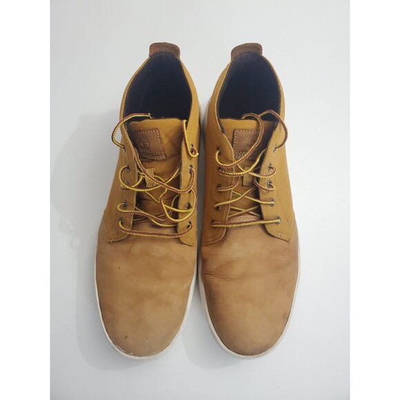 Timberland Men\'s Davis Square Chukka Shoe, Wheat Nubuck, 13